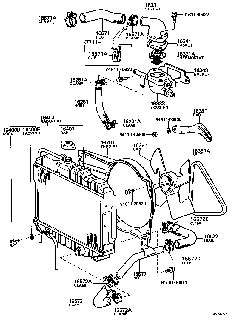 16331-26020 OUTLET, WATER product image