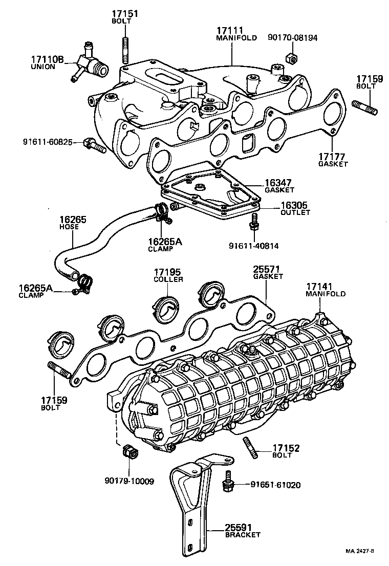 17167-31010 INSULATOR, EXHAUST MANIFOLD HEAT, NO.1 product image