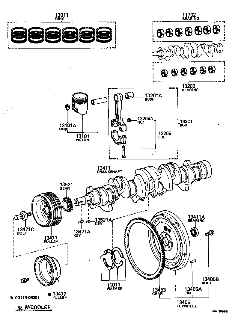 13405-39115 FLYWHEEL SUB-ASSY product image