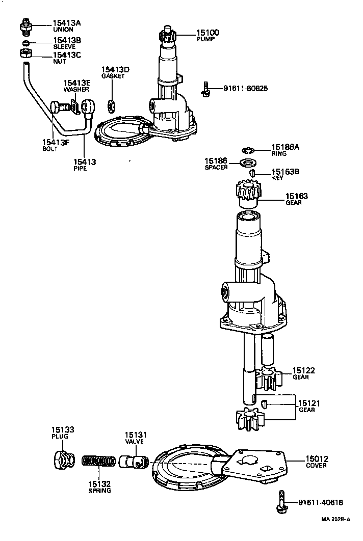 15149-54011 GASKET(FOR OIL STRAINER) product image