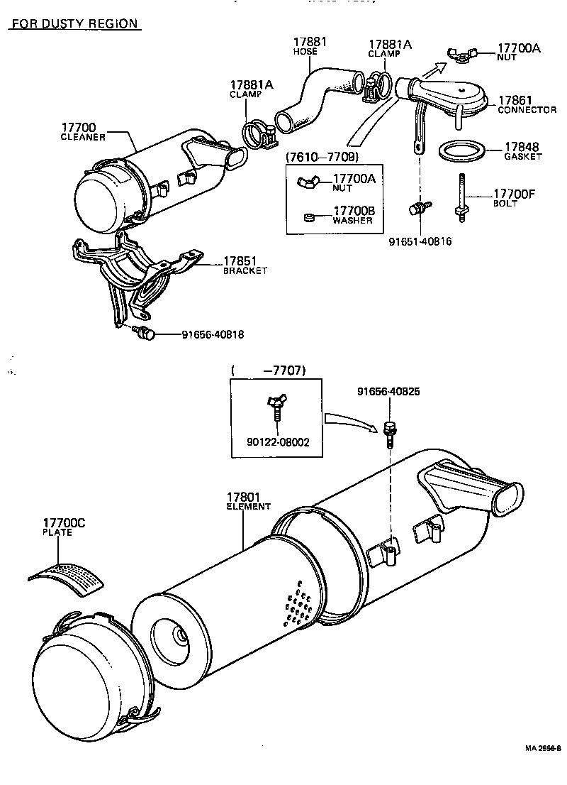17700-31330 CLEANER ASSY, AIR product image
