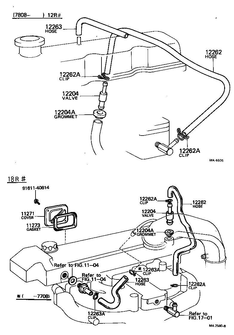 12261-34100 HOSE, VENTILATION, NO.2 product image