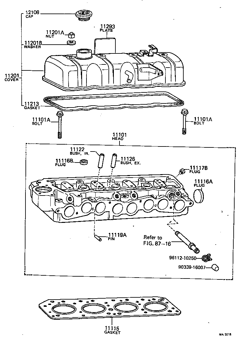 90345-53028 PLUG, W/HEAD TAPER SCREW, NO.1 product image
