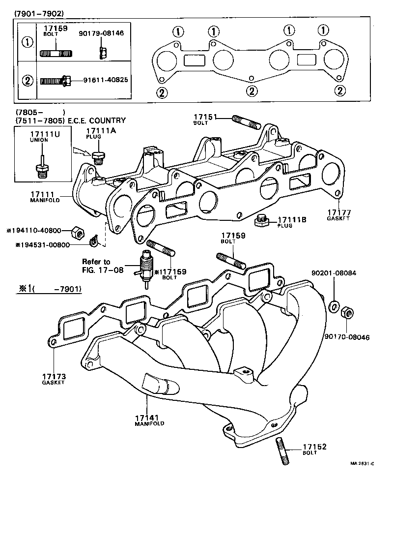 16347-25011 GASKET, WATER BY-PASS product image