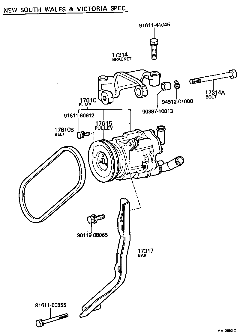 17710-54020 CLEANER ASSY, AIR product image