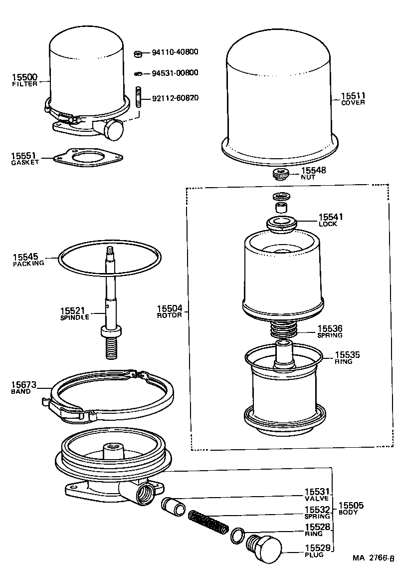 04152-77010 FILTER SUB-ASSY, OIL product image