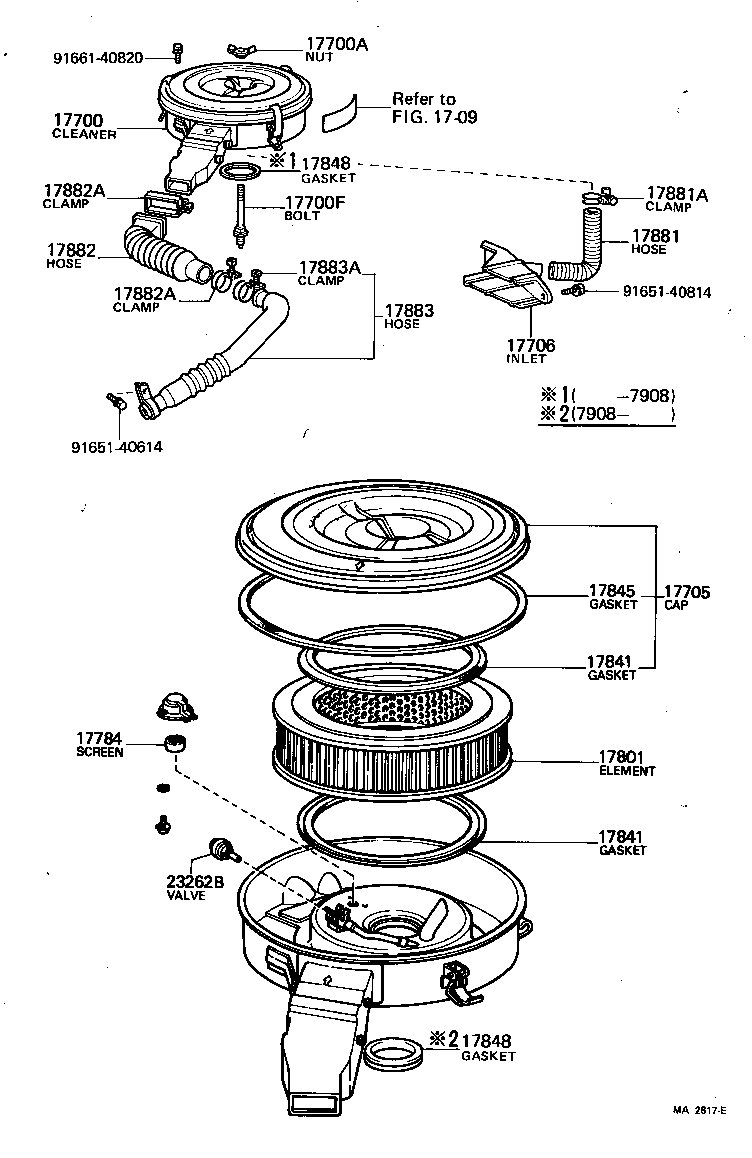 17700-34540 CLEANER ASSY, AIR product image