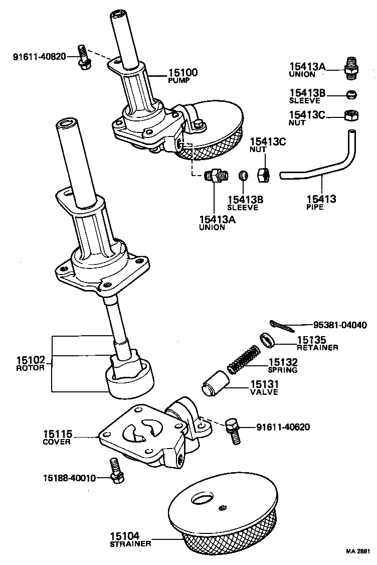 15012-78010 COVER SUB-ASSY, OIL PUMP product image