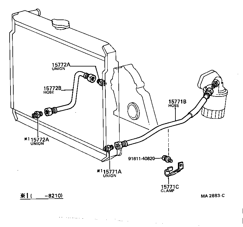 15710-56030 COOLER ASSY, OIL product image