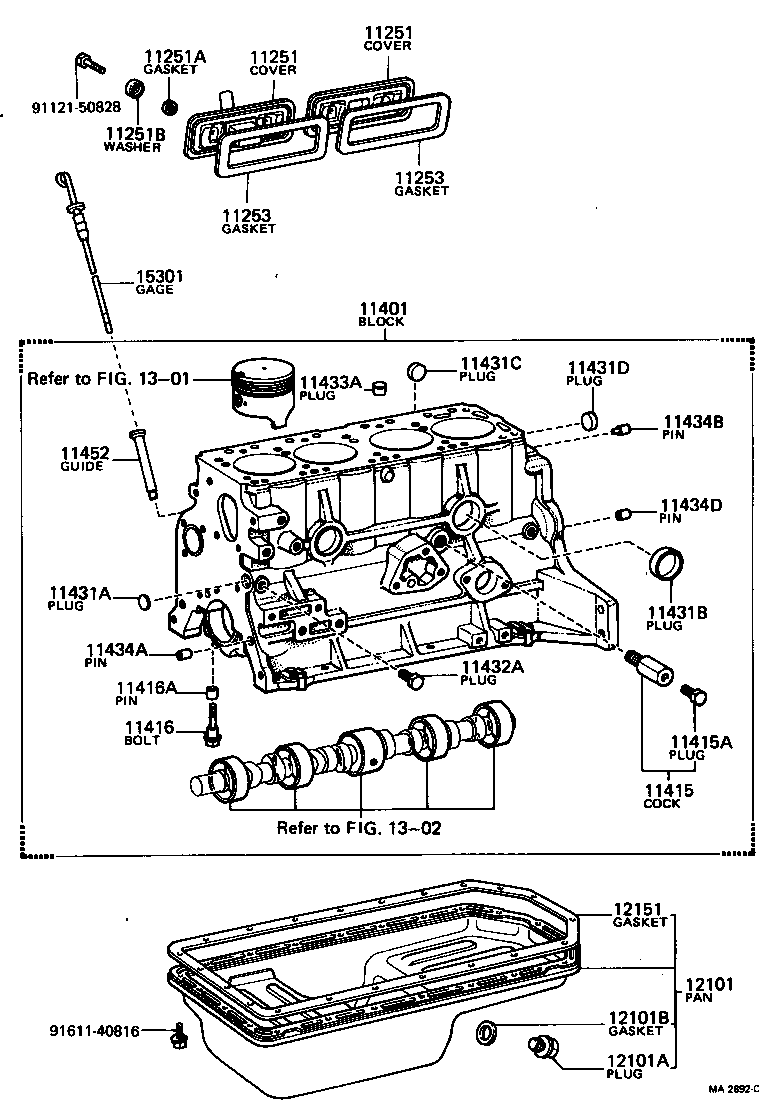 11452-41010 GUIDE, OIL LEVEL GAGE product image