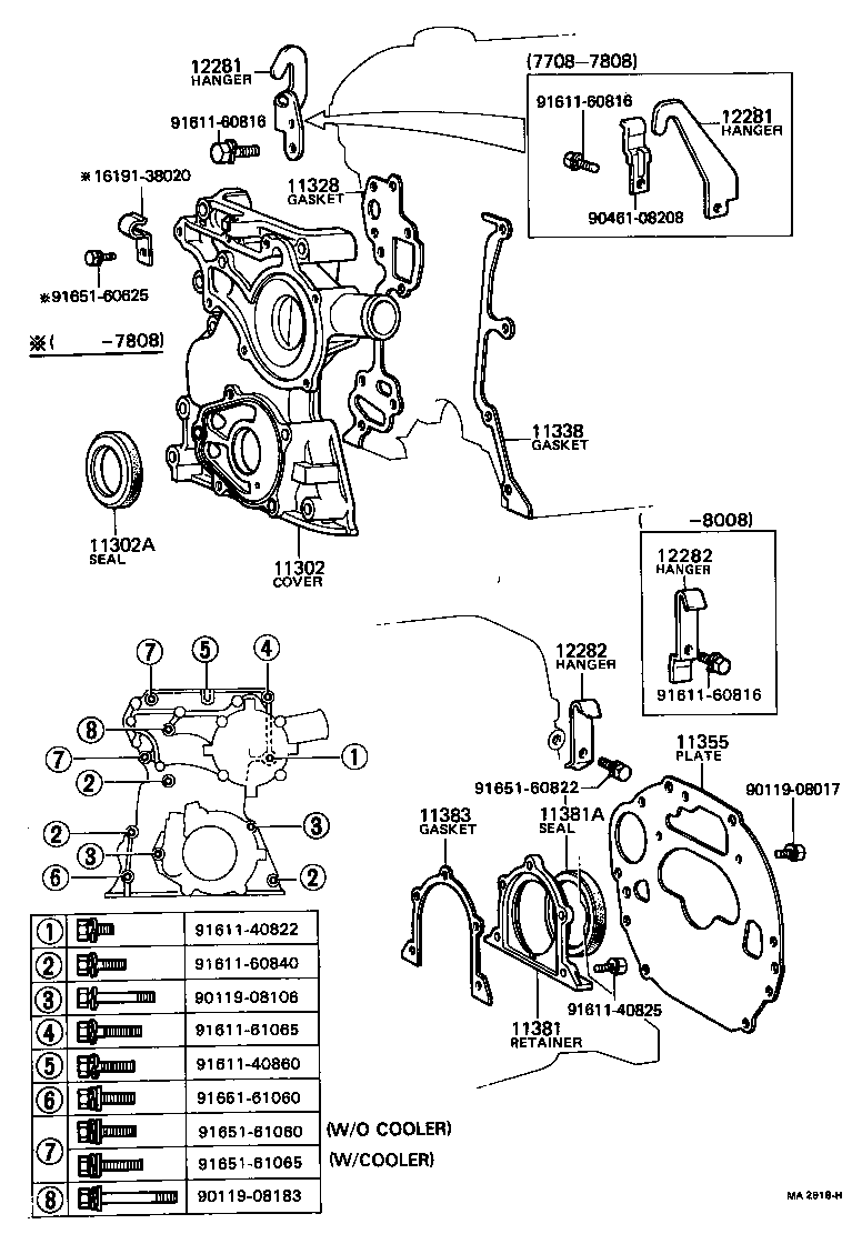11321-38030 COVER SUB-ASSY, TIMING CHAIN OR BELT product image