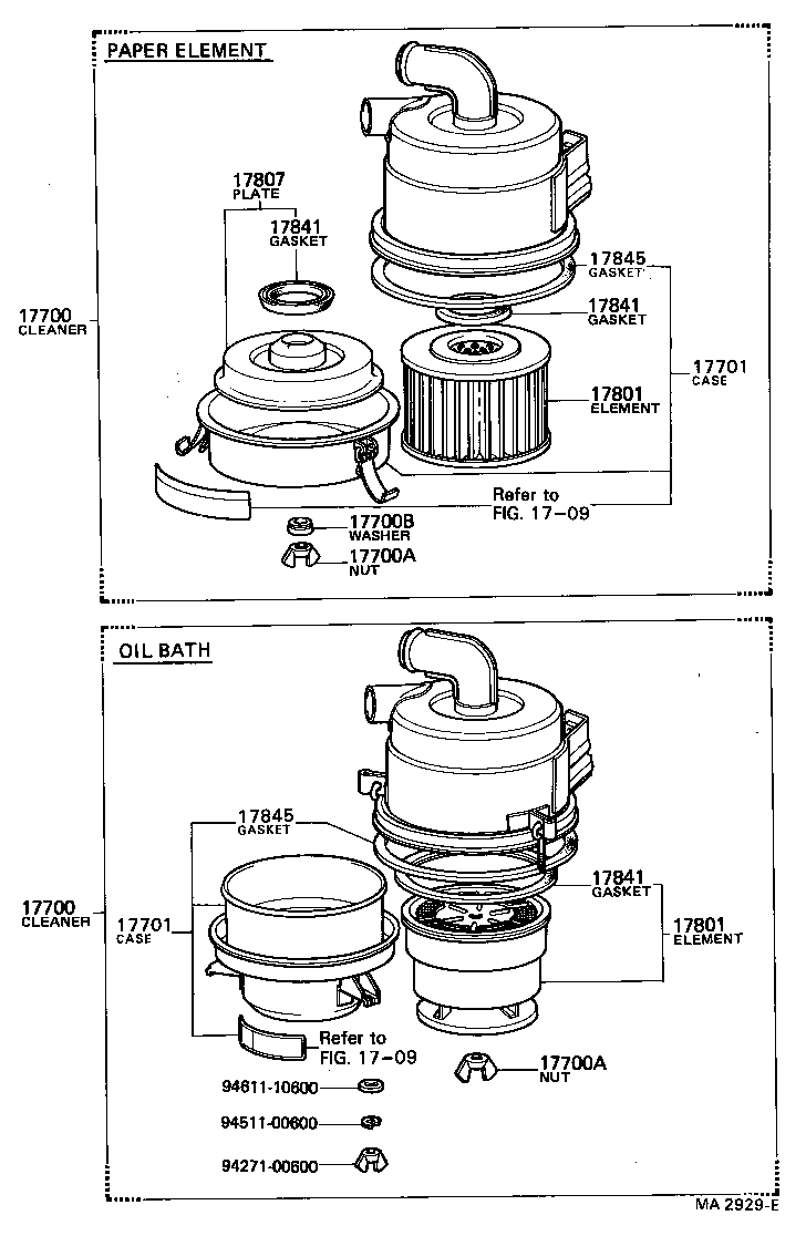 17700-56151 CLEANER ASSY, AIR product image