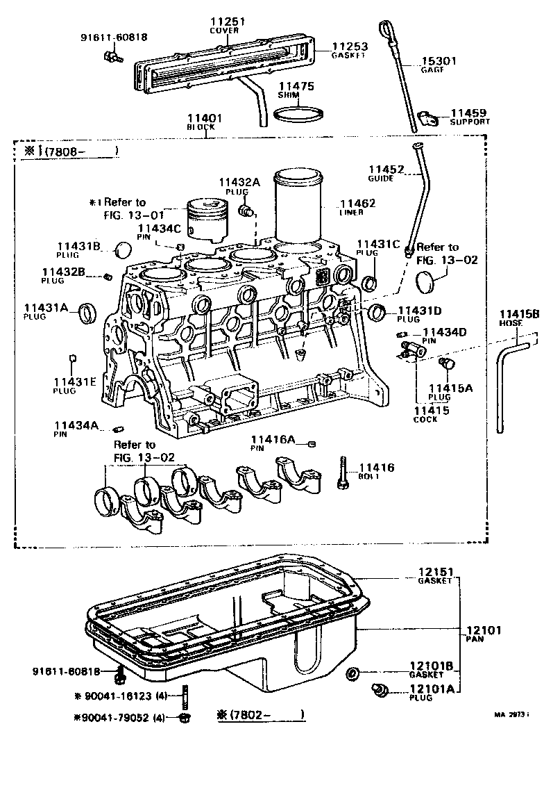 90331-32040 PLUG, TIGHT, NO.3(FOR CYLINDER BLOCK) product image