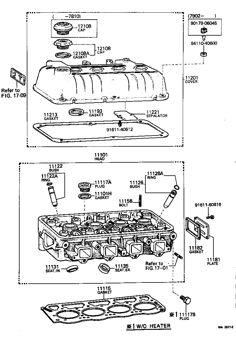 12108-13010 CAP SUB-ASSY, OIL FILLER product image
