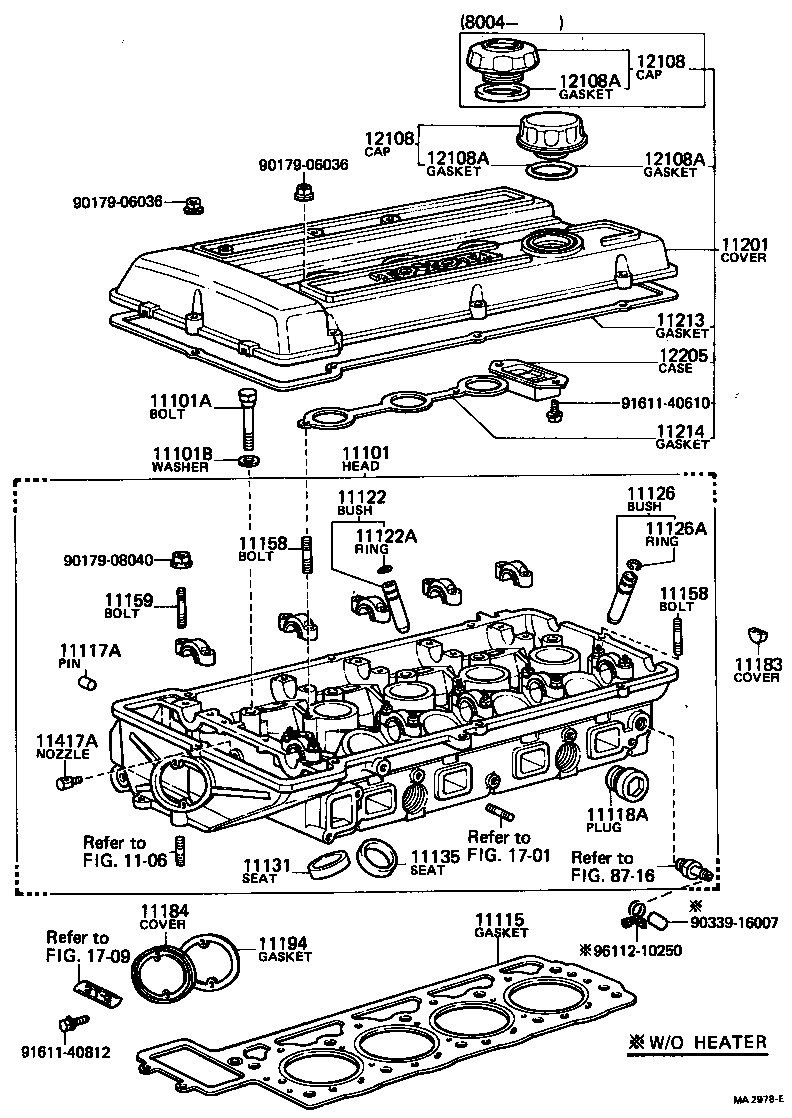 12108-13010 CAP SUB-ASSY, OIL FILLER product image