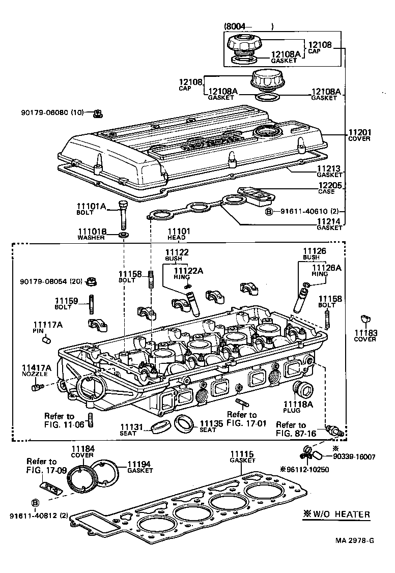 11101-29279 HEAD SUB-ASSY, CYLINDER product image