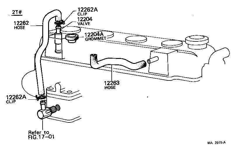 12233-64010 CONNECTOR, VENTILATION NO.1 product image