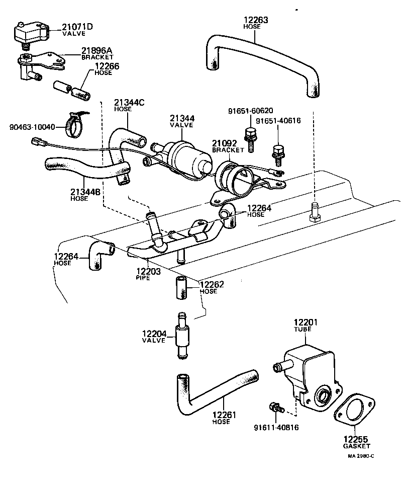12233-64010 CONNECTOR, VENTILATION NO.1 product image