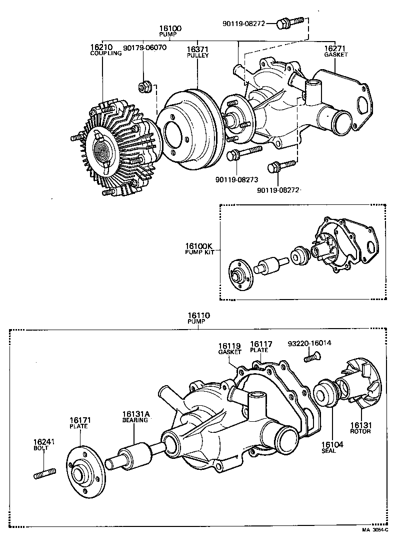 16271-56010 GASKET, WATER PUMP product image