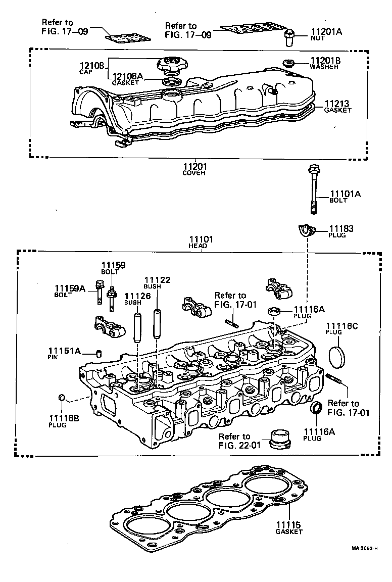 11101-39226 HEAD SUB-ASSY, CYLINDER product image