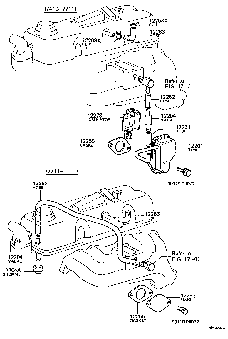 12204-44022 VALVE SUB-ASSY, VENTILATION product image