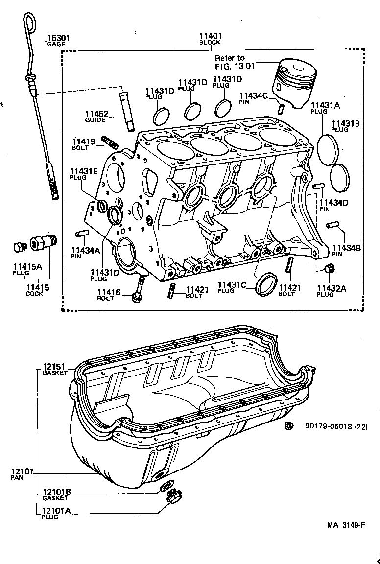 11401-29295 BLOCK SUB-ASSY, CYLINDER product image