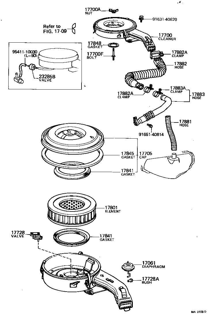 90460-58013 CLAMP(FOR AIR CLEANER HOSE, NO.2) product image