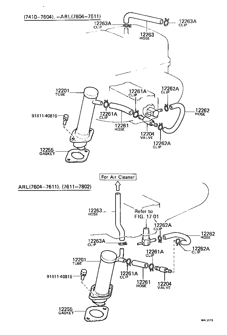 12204-44022 VALVE SUB-ASSY, VENTILATION product image