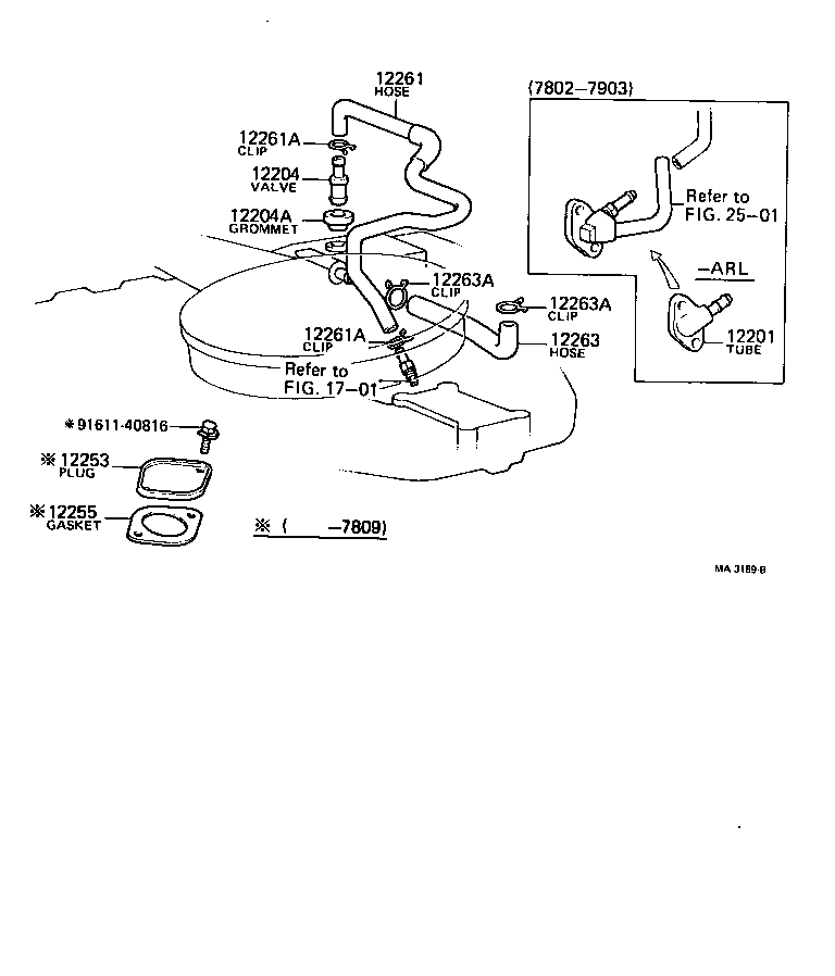 12204-44022 VALVE SUB-ASSY, VENTILATION product image