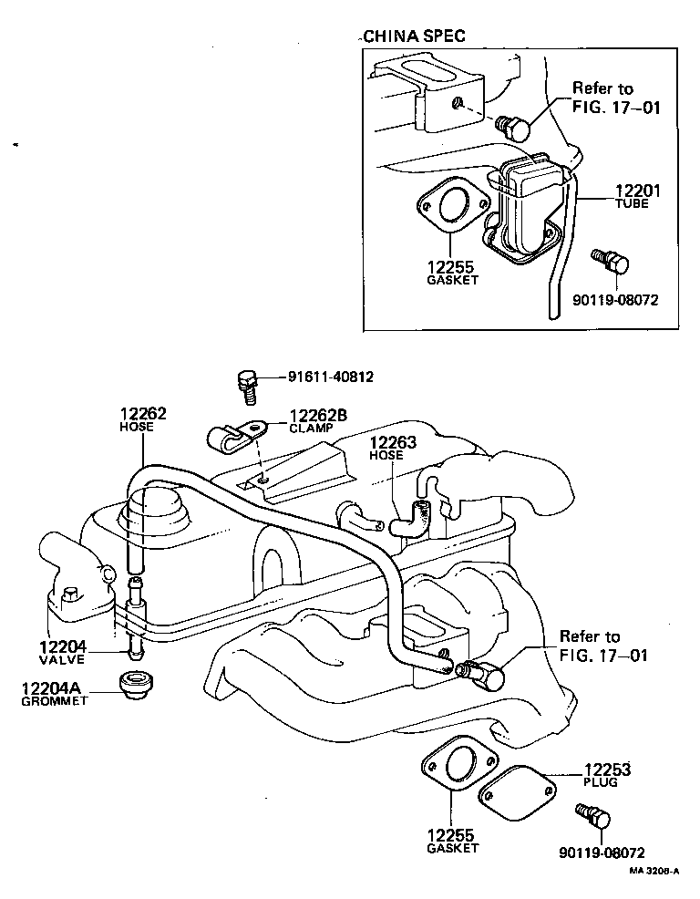 12251-56030 CLAMP, VENTILATION TUBE product image