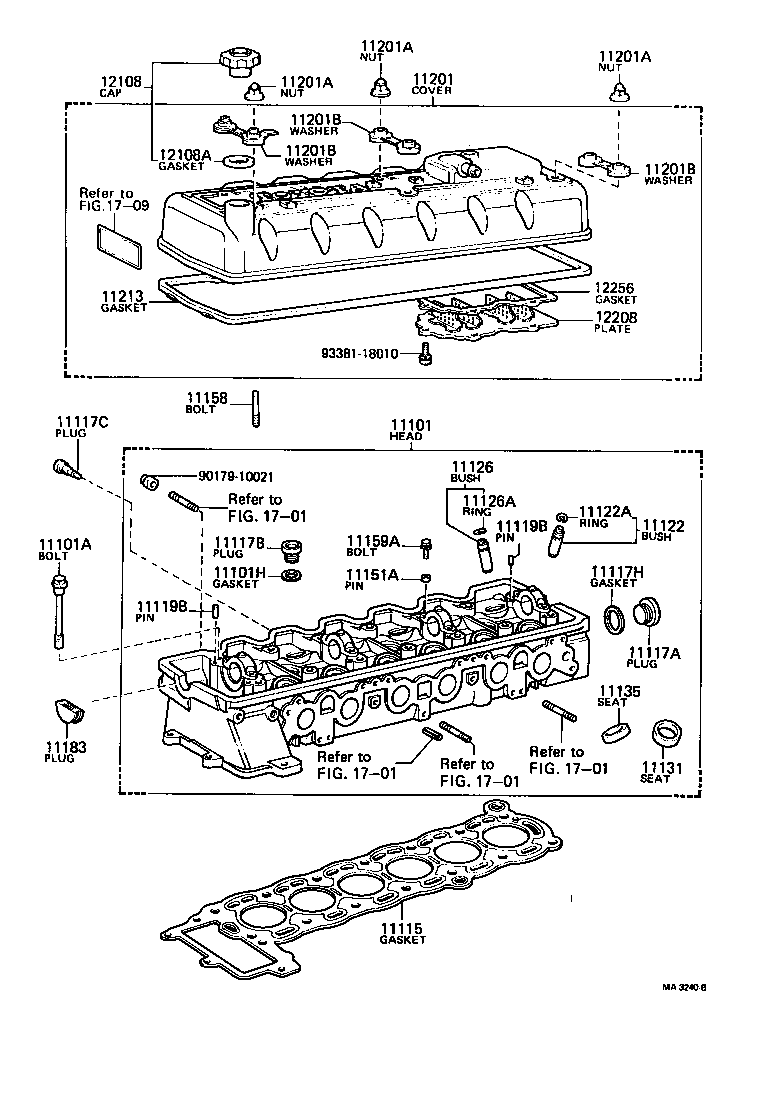 11101-49166 HEAD SUB-ASSY, CYLINDER product image