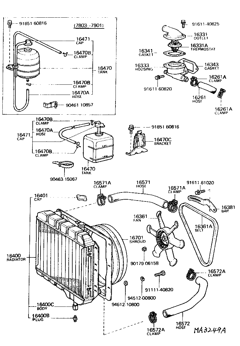 16331-61010 HOUSING, WATER OUTLET product image