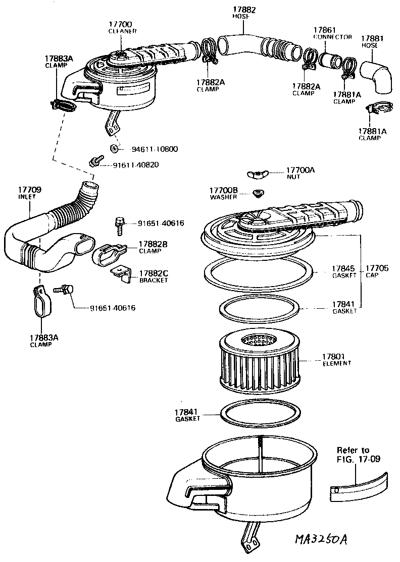 17705-60154 CAP SUB-ASSY, AIR CLEANER product image