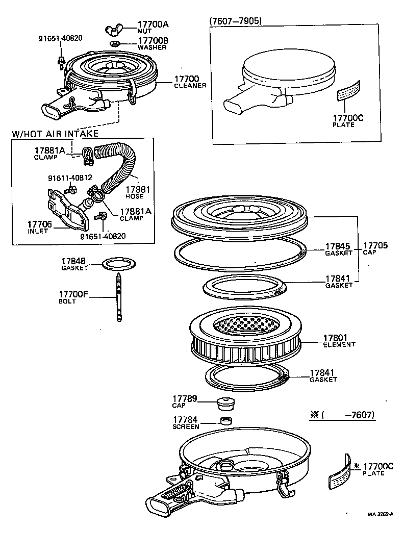 17705-34071 CAP SUB-ASSY, AIR CLEANER product image