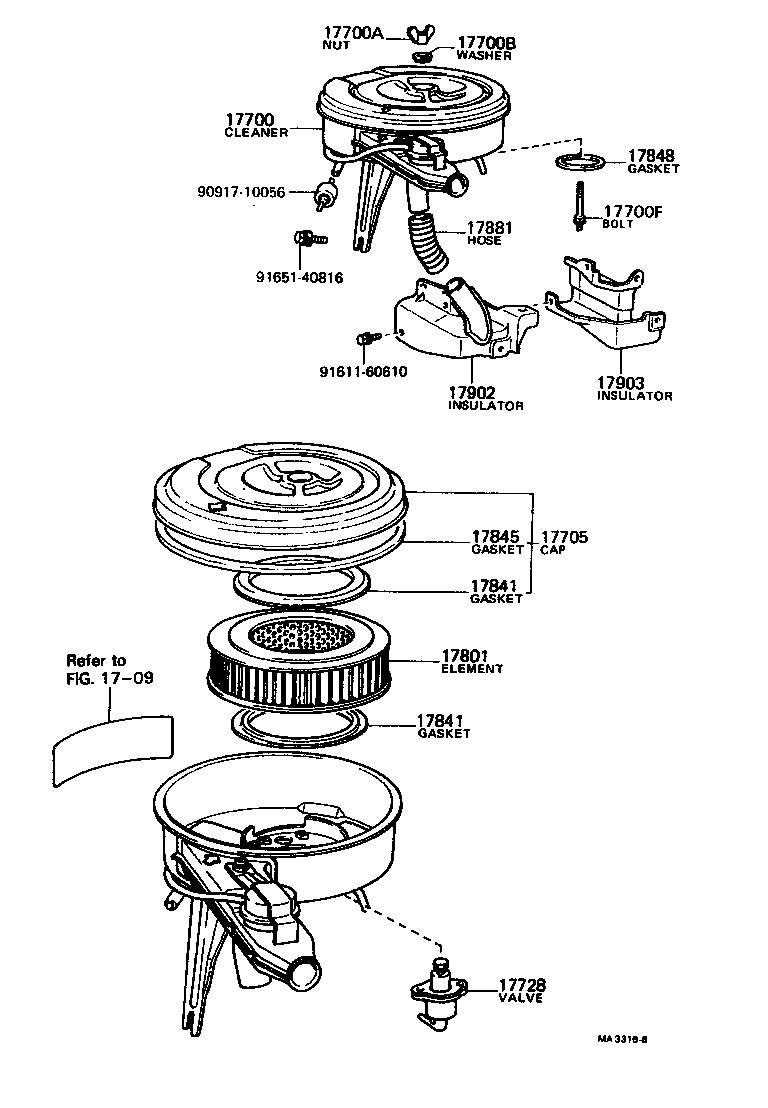 17700-24201 CLEANER ASSY, AIR product image