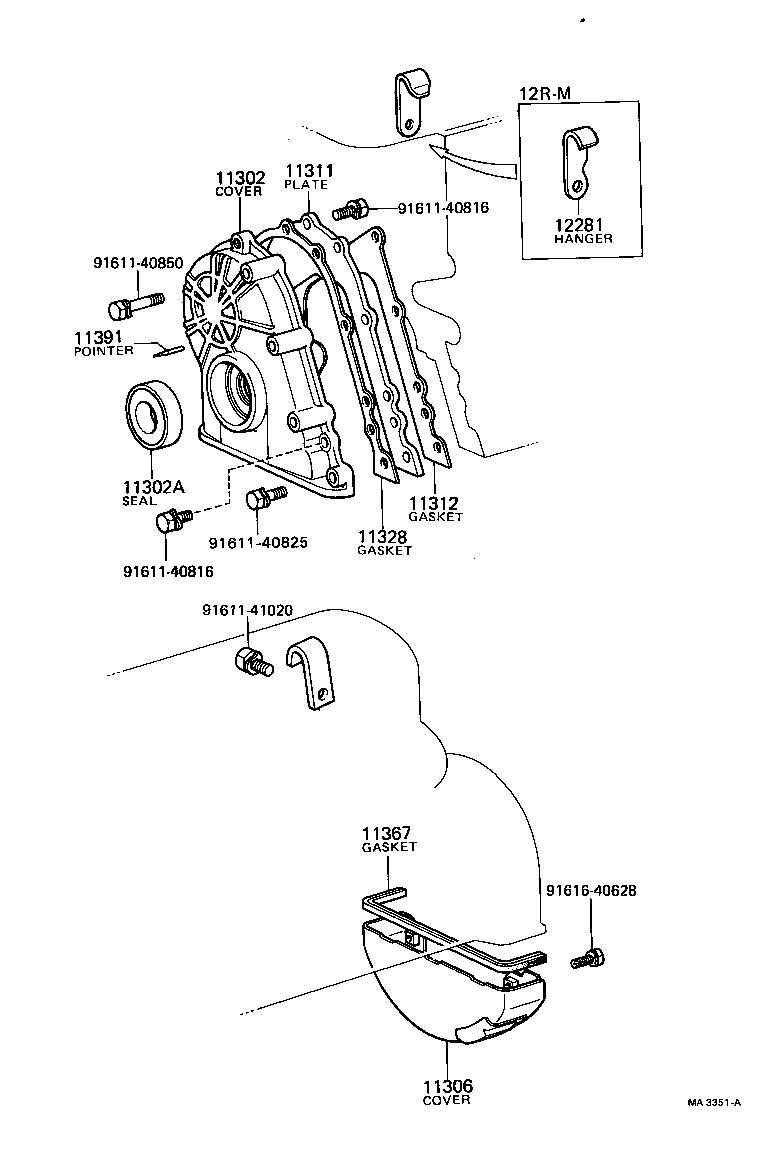 11321-54011 COVER SUB-ASSY, TIMING CHAIN OR BELT product image