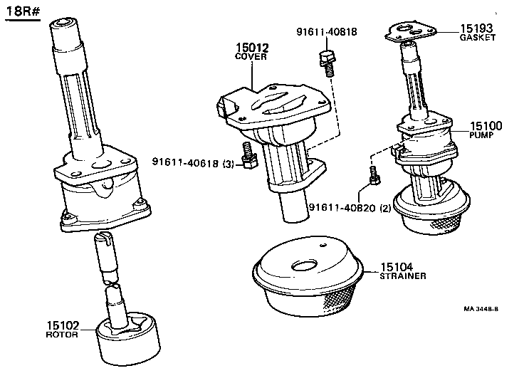 15149-54011 GASKET(FOR OIL STRAINER) product image
