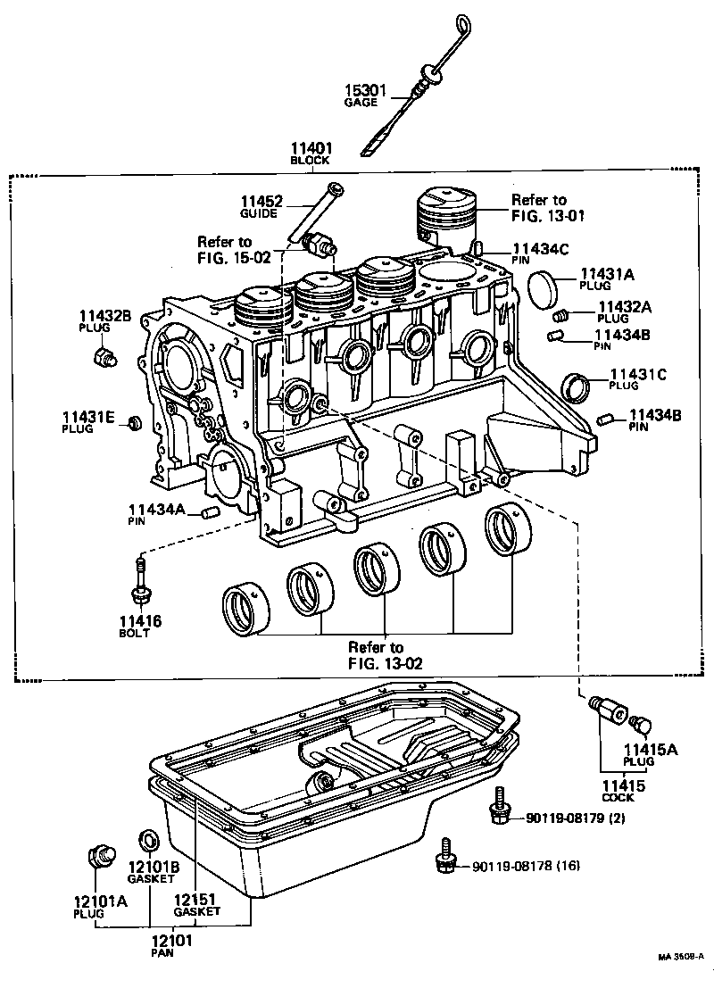90331-35001 PLUG, TIGHT, NO.3(FOR CYLINDER BLOCK) product image