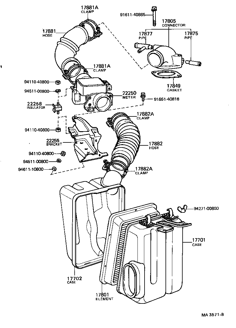 17700-52010 CLEANER ASSY, AIR product image