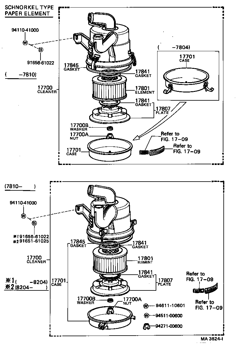 17700-56290 CLEANER ASSY, AIR product image
