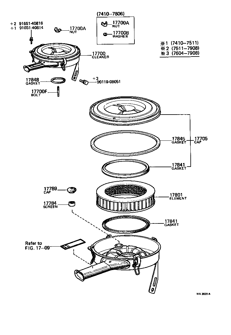 17700-45131 CLEANER ASSY, AIR product image