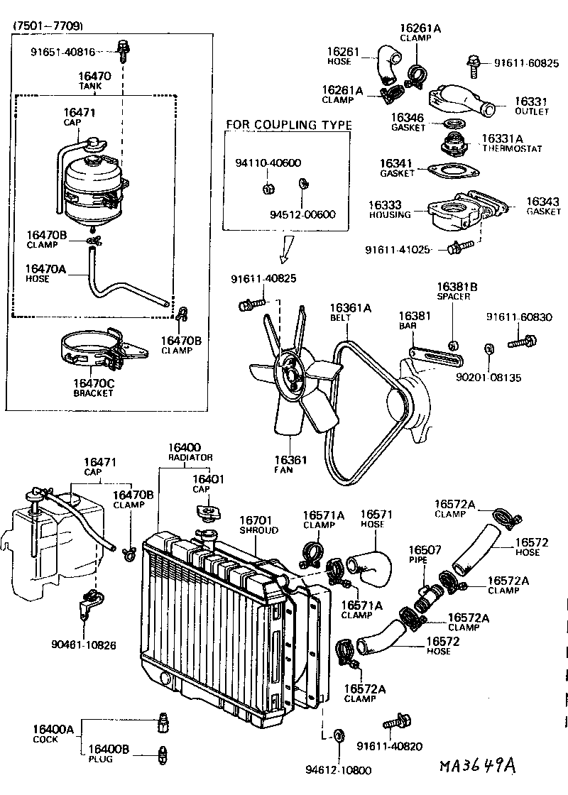 16331-61010 HOUSING, WATER OUTLET product image