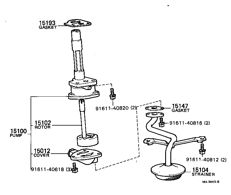 15100-34020 PUMP ASSY, OIL product image