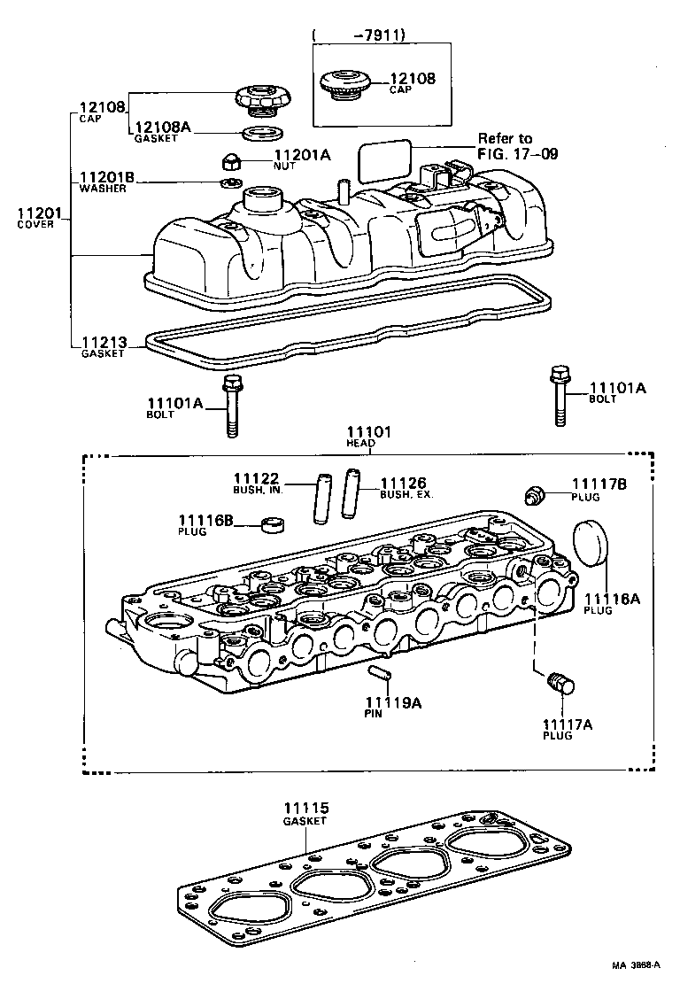 11101-39326 HEAD SUB-ASSY, CYLINDER product image