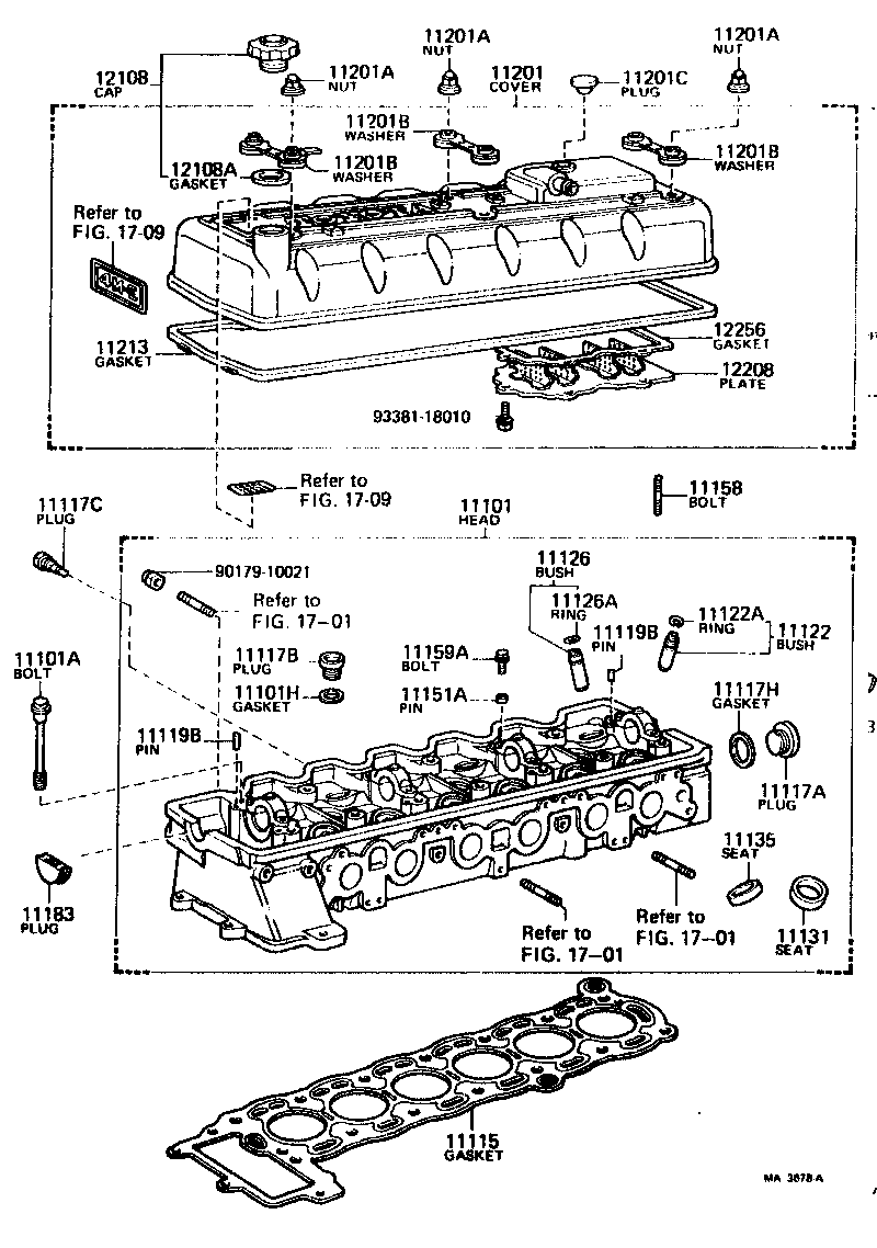 11101-39196 HEAD SUB-ASSY, CYLINDER product image