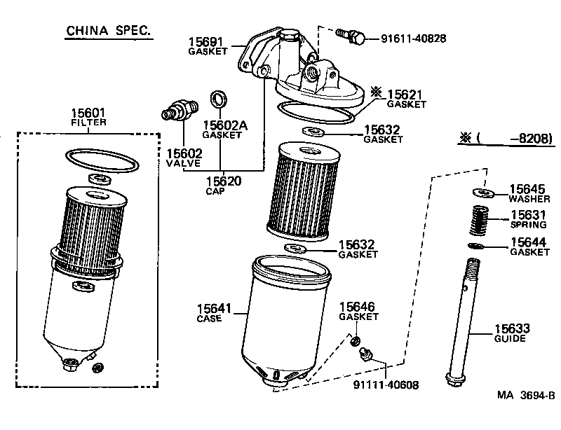 15310-44010 VALVE SUB-ASSY, OIL PRESSURE product image