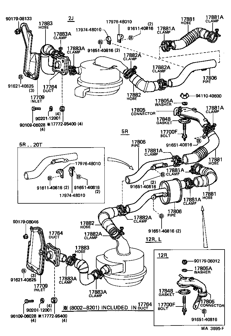 17703-54010 CAP SUB-ASSY, AIR CLEANER product image