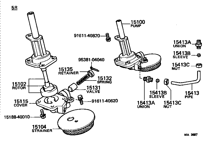 15147-47010 GASKET, OIL STRAINER product image