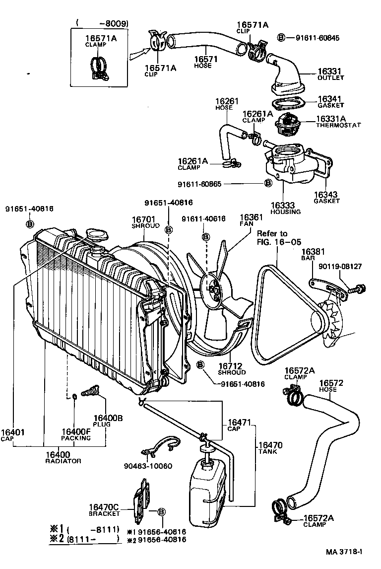 16418-50121 PACKING(FOR RADIATOR DRAIN COCK) product image