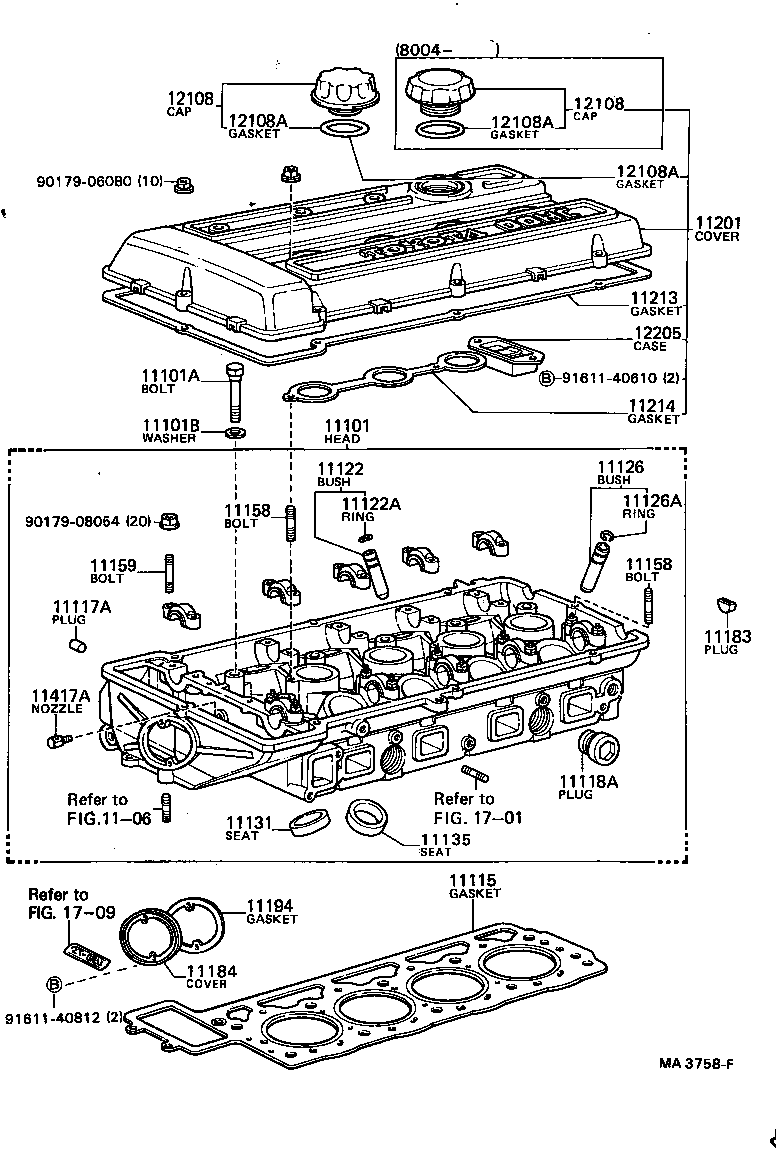 11101-19095 HEAD SUB-ASSY, CYLINDER product image